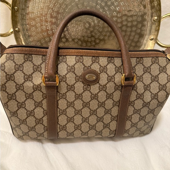 Gucci Brown Satchel with Iconic GG Monogram - Picture 14 of 15